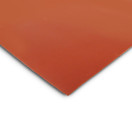 E. JAMES Rubber, Red Sbr, 1/16"Thick, 24"X 48", 70A, SBR Rubber, 48" Length, 24" Overall Width 1507-1/16H